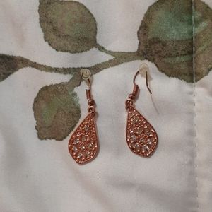 Rose gold earrings
